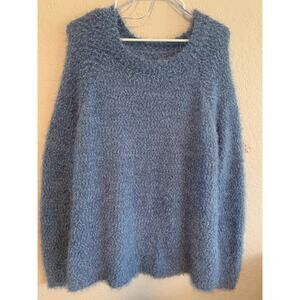LC Lauren Conrad Blue Tunic Style Mohair Vibe Long Sleeve Size XXL